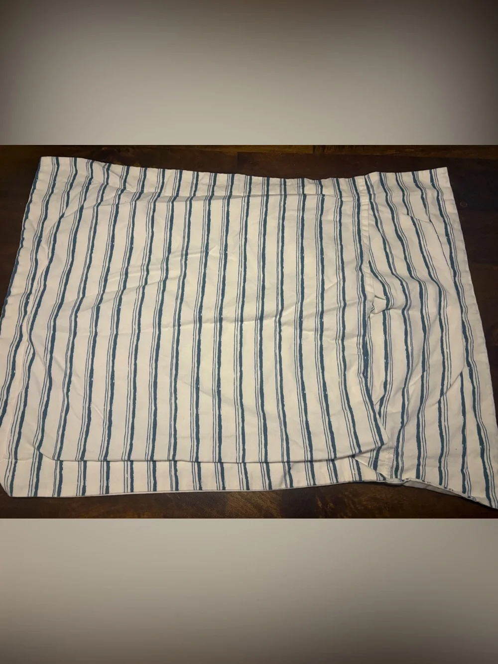 Coastal Shell Printed Pillow Sham in Blue & White